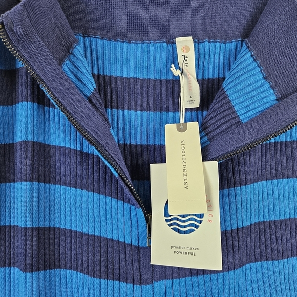 Anthropologie Daily Practice Striped Knit Midi Skirt Size L NWT - Picture 4 of 7